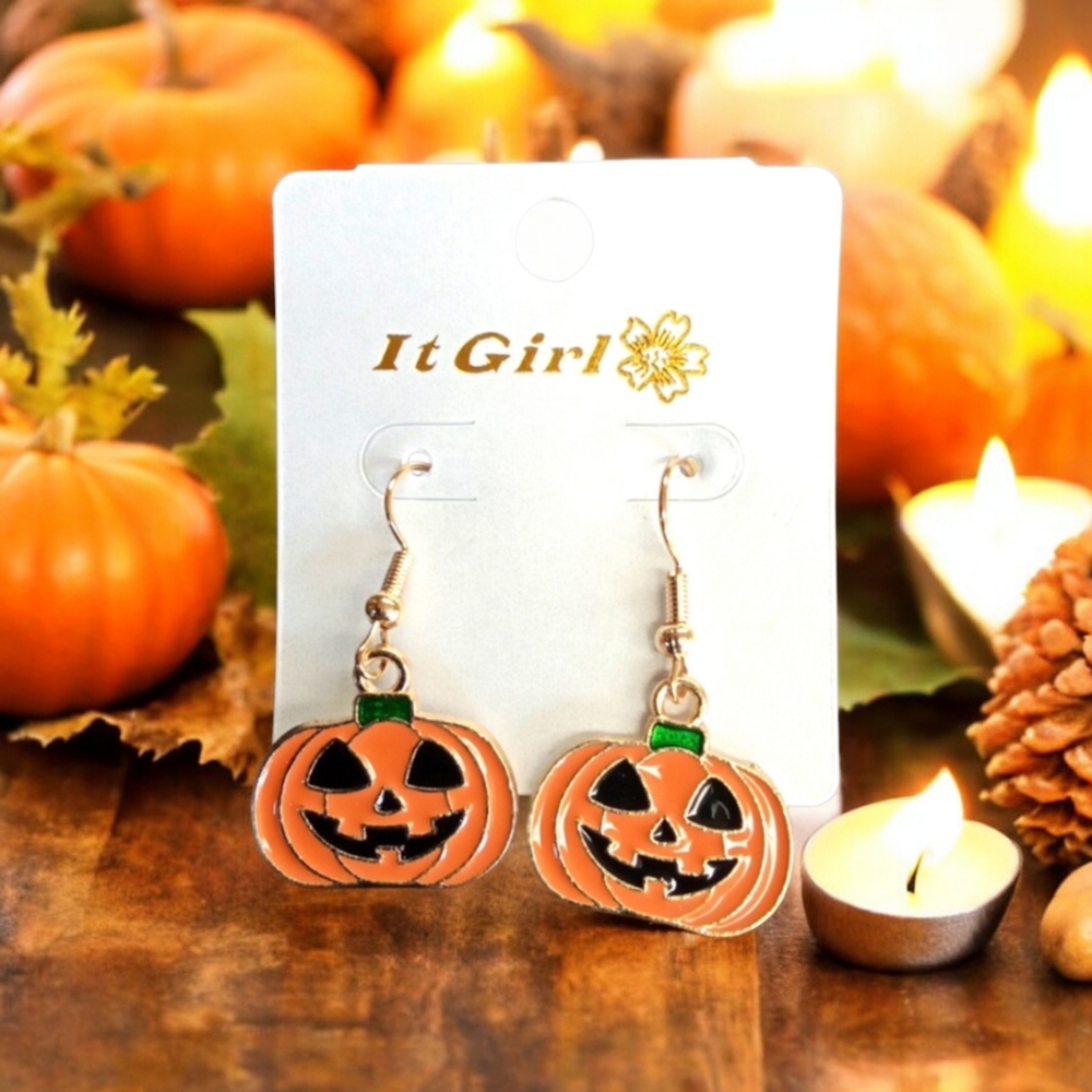 3 For $15 Pumpkin Earrings